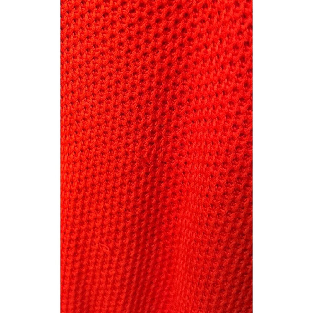 LOFT Coral Red V-Neck Sleeveless Sweater Vest - Picture 3 of 3